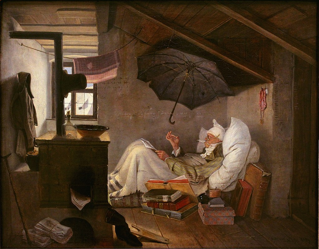 Карл Шпицвег — Бедный поэт. Фото: WikiCommons